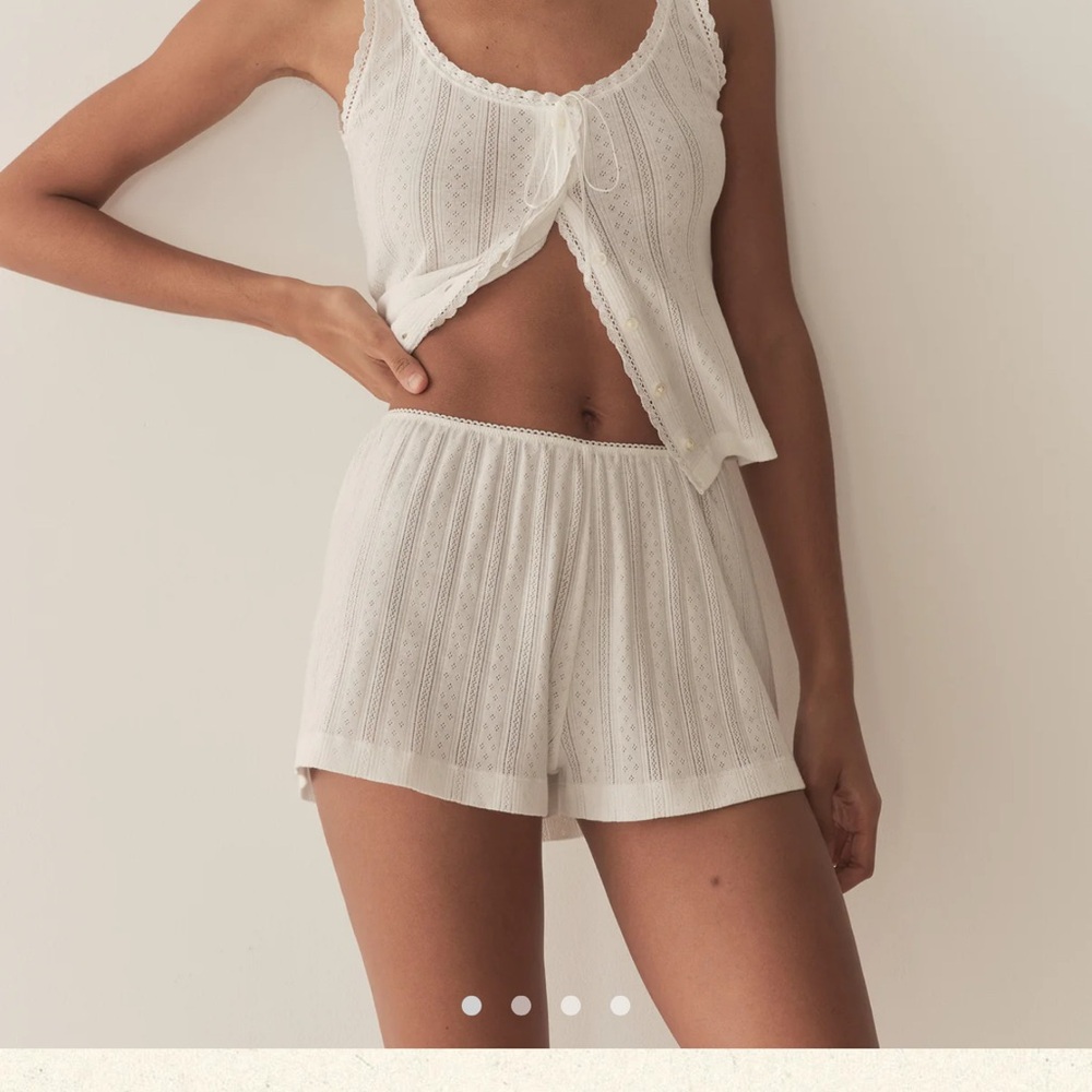 Doen Cream Lace shorts Stella short